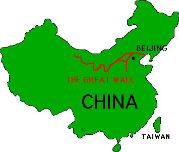 great wall of china map outline Greatwallmap great wall of china map outline