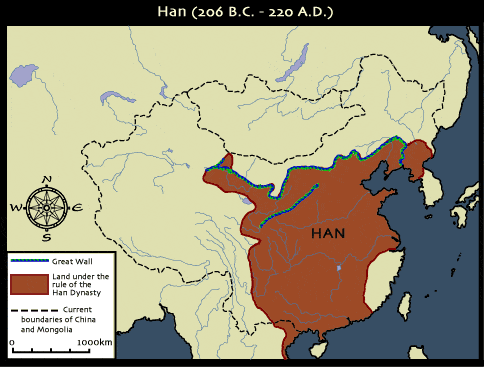 Han Dynasty Map